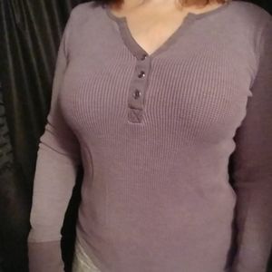 Ladies long sleeve thermal top